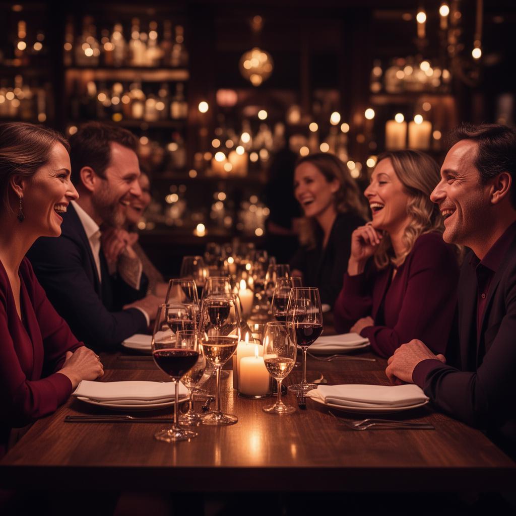 Singles genieten tijdens een Match & Spark shared dining avond
